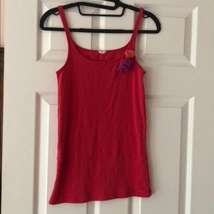 Red tank top